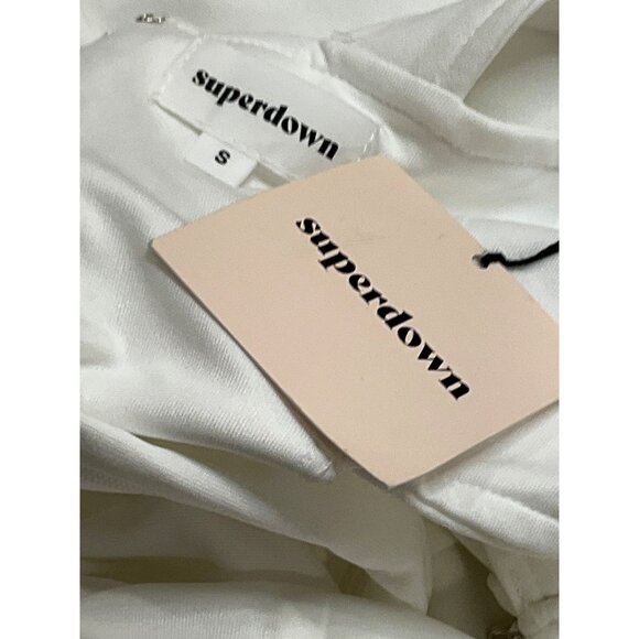 Superdown White One-Shoulder Mini Dress - Picture 7 of 9
